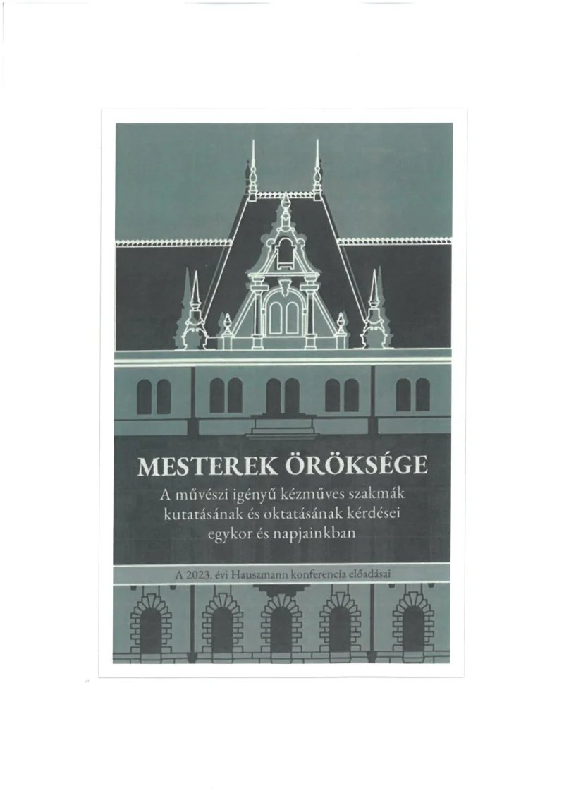 Mesterek öröksége borito