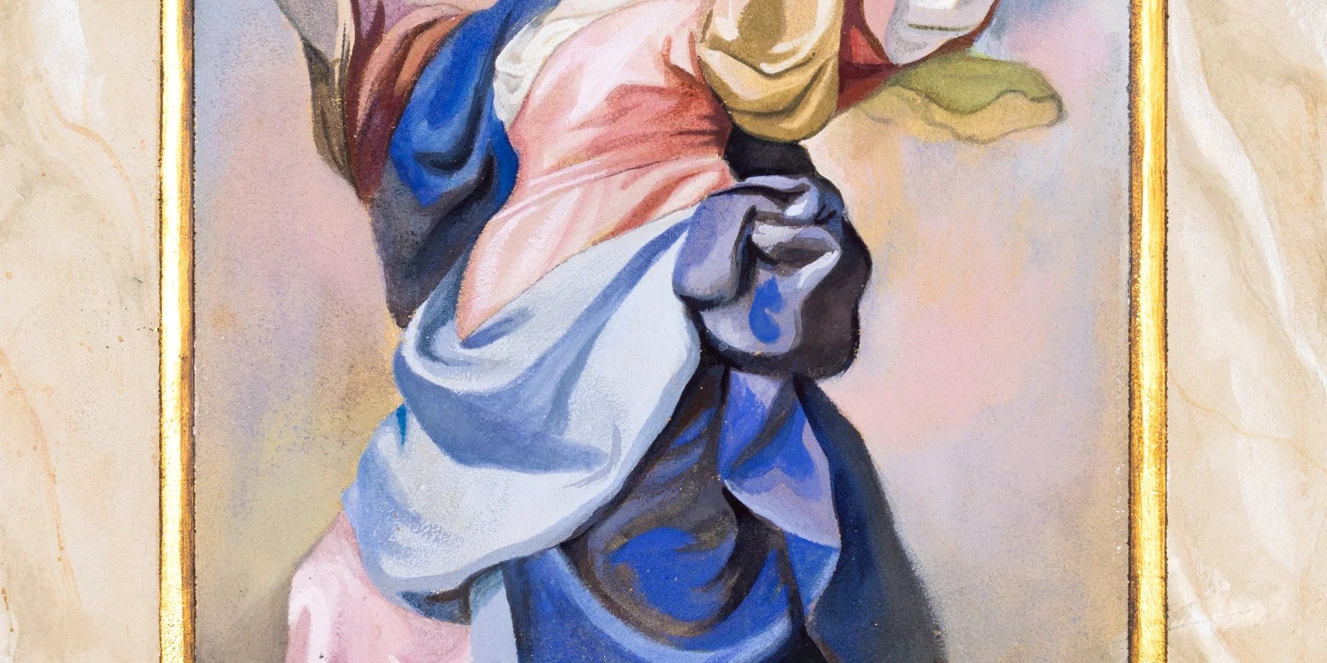 A Váci Nagyboldogasszony Székesegyház Madonnája barokk kerettel